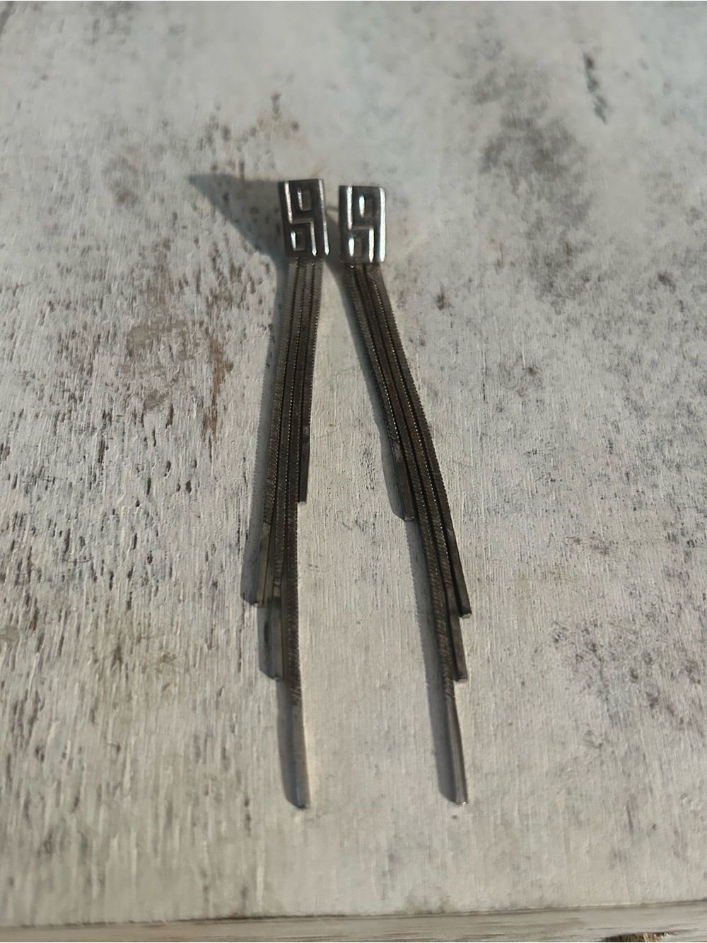 Modern Sterling silver Tassel Drop Earrings - woman’s Jewelry
